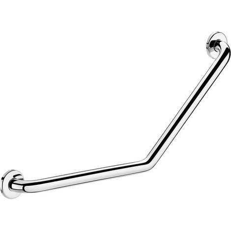 Barre d'appui coudée inox - Diamètre 32 mm - Delabie (1/2)