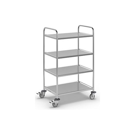 Kongamek Carrello di servizio in acciaio inox lungh x largh x (1/2)