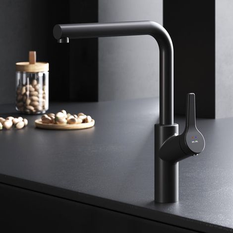 AM.PM Robinet de cuisine rotatif, Noir mat X-Joy S (1/5)