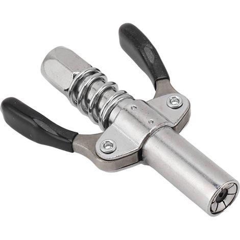 Raccord graisseur à double poignée déverrouillage et verrouillage rapide, embouts de graissage acier inoxydable 10000 PSI filetage intérieur G1/8 1 pièce (1/5)
