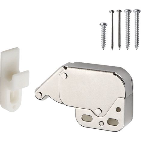 Mini-serrure de porte 24 pièces avec ressort, bouton-poussoir pour ouverture et déverrouillage pour armoire de cuisine sans clé (couleur : comme indiqué)