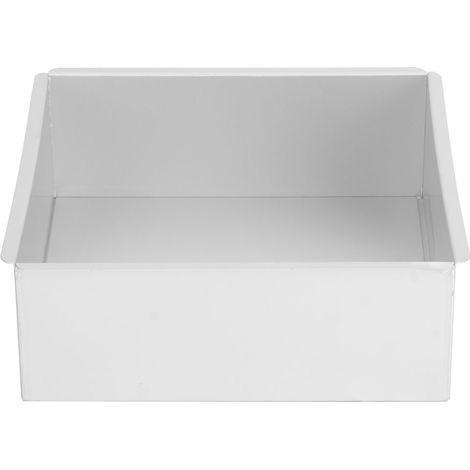 Moule à gâteau carré en aluminium anodisé avec fond amovible pour mousse, pain et pâtisserie (1/5)