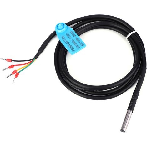 Digital soil temperature and moisture sensor probe, waterproof stainless steel housing (SHT30) (1/5)
