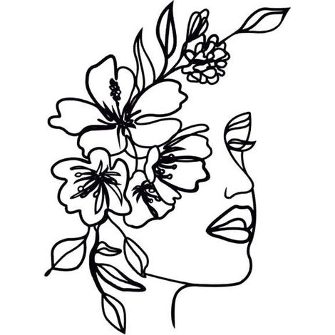 1 pièce décoration murale en métal, silhouette abstraite minimaliste, motif en fil de fer, finition noir, pour intérieur et extérieur (1/4)