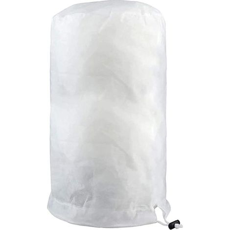 Housse de Protection pour Plantes d'Hiver, Housse d’Hivernage pour Plantes de Jardin Réutilisable,Housse Hivernage Plante avec Fermeture Éclair et Cordon de Serrage (60×80cm,blanc×1) (1/5)