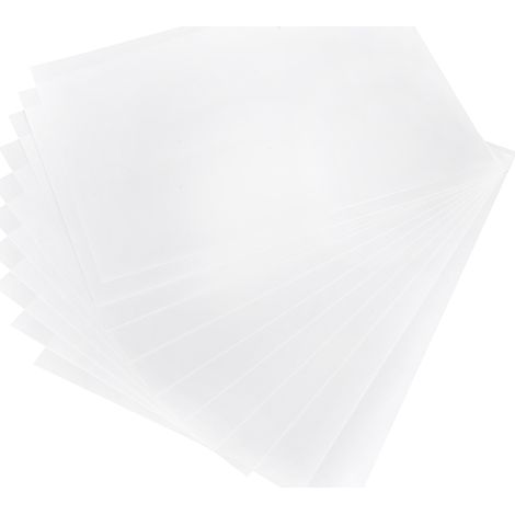 10Pcs Heat Shrink Sheet Kit Shrinkable Film Paintable White Paper DIY for Children (1/5)