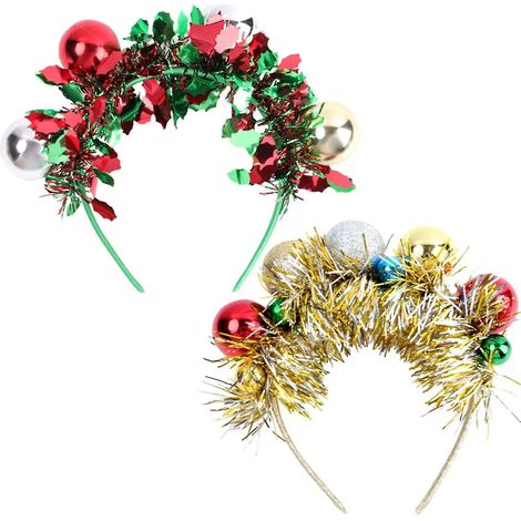Bandeau lutin de Noël pour enfants et adultes - Accessoires de cheveux de Noël pour les fêtes et décorations (1/5)