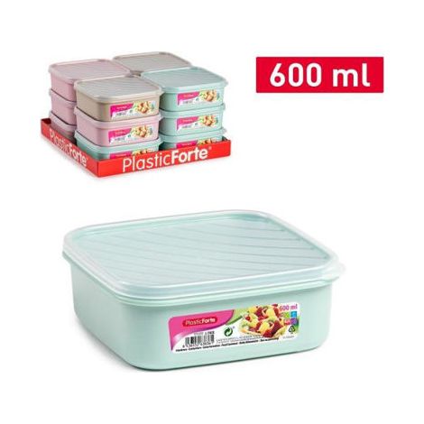 FIAMBRERA CUADRADA 600ML SURTIDA
