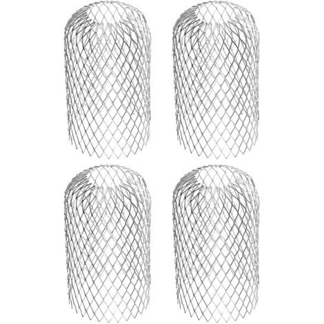 Filtre de gouttière en aluminium flexible, diamètre 8 cm, filtre de protection des feuilles en maille, couvercle de gouttière pour protéger les gouttières des feuilles de toit (1/5)