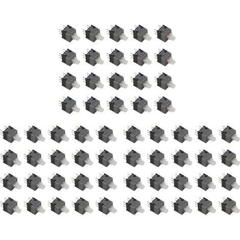 Bouton-poussoir tactile DPDT à verrouillage 6 broches (60 pièces) (1/5)