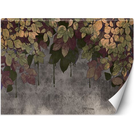 Papier peint Feuilles sur béton 400x280 (1/5)