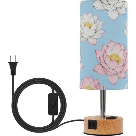 Lampe de table LED à contrôle tactile avec abat-jour en tissu et (1/5)
