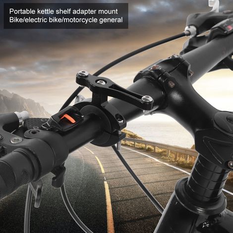 Support de gourde en aluminium noir pour VTT, accessoire moto électrique, équipement vélo, fixation bouteille vélo de montagne