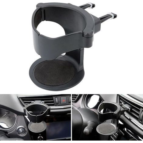 Porte-gobelet pour sortie d'air de voiture, cendrier portable à accès facile d'une seule main pour gobelets de moins de 8,5 cm de diamètre. (1/5)