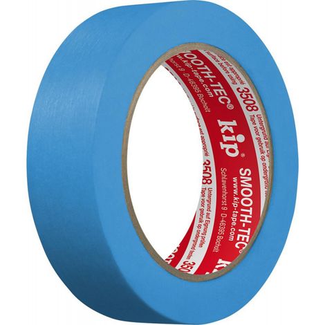KIP nastro in carta liscia 3508 SMOOTH-TEC® liscio blu 50 m x 30 mm - 3508-30 (1/2)