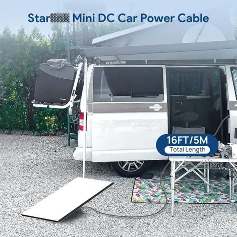 Chargeur de voiture Starlink Mini de 2 mètres de long, compatible avec DC5521 - Câble d'alimentation étanche à l'eau et à la poussière