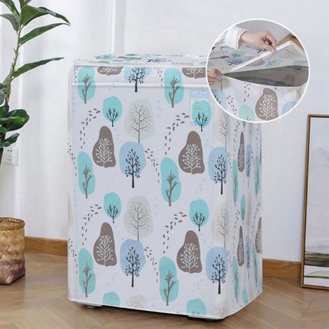Housse Machine A Laver - 60x63x87 cm Top-Load + 63x62x85 cm Front-Load - Imperméable EVA - Pour Appareils 7 kg - Lot de 2 (1/5)