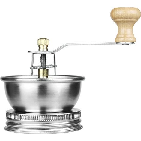 Deckel für Kaffeemühle aus Edelstahl, passend für Standard-70-mm-Einmachgläser – manuelle Kurbelmühle, ideal für frischen Kaffee, perfekt für Camping und Heim-Baristas.