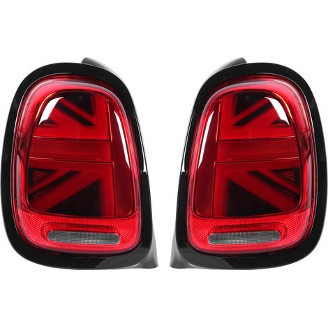 Jeffergarden VLAND JCW Union Jack Full LED feux arrière lentille rouge convient pour F55 F56 F57 2014‑2020