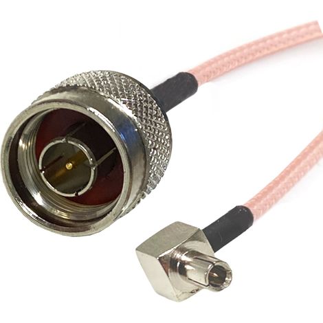Câble RG316 avec fiche TS9/N, 15 cm (1/2)