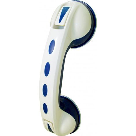 Poignée ventouse blanche - HANDYGRASP - VENTEO - Poignée d'appui - Baignoire/Douche/Lit/Chaise - Toutes surfaces - Carrelage/porcelaine/bois/métal/verre - Facile d'utilisation (1/4)