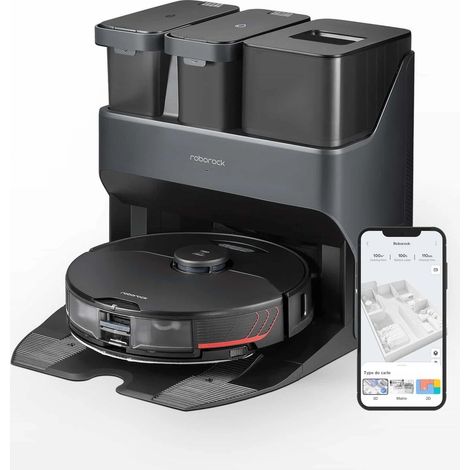 [PRODUIT RECONDITIONNÉ]Aspirateur robot Roborock S7 Max Ultra avec robot laveur, station d'accueil tout-en-un, 5500 Pa, application