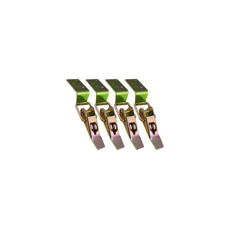 Fermoir a Levier 4 Pièces Fermeture à Ressort Loquet Bascule Petit Verrou de Tension Serrure à Pression Serrure à Levier Serrure de Bote Fermoir en Acier Inoxydable pour Coffret Bote (1/5)