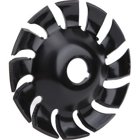 Disque de coupe bois noir 12 dents 90x16mm, fraise à bois pour meuleuse d'angle, outil de menuiserie (1/5)