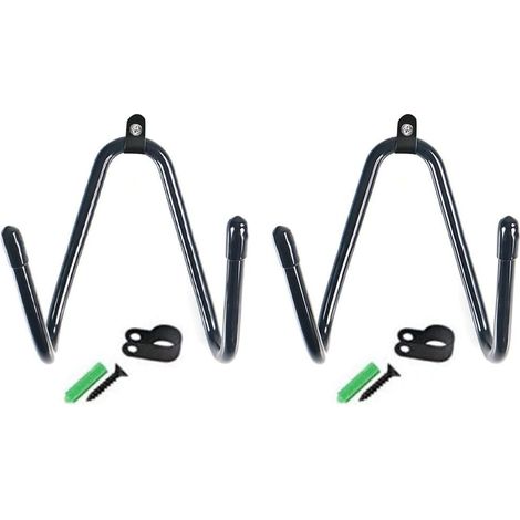 Lot de 2 porte-chapeaux de cow-boy, support mural en forme de S en acier inoxydable, crochets de suspension pour chapeaux, crochet multifonction pour chapeau de maison (1/5)