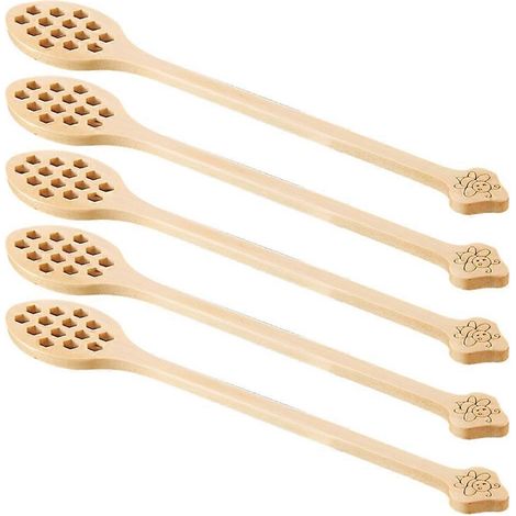 Cuillère à mélanger en bois H-Oney Spoon Honeycomb, B (1/5)