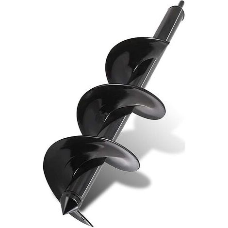 Mèche Jardin Tarière pour Perceuse Jardin 90 mm - Foret Perceuse embout 8 mm - Longueur Mèche 25 cm - Foret en Acier pour Creuser Rapidement des Trous et Planter vos Fleurs Arbre Arbuste, Piquets, (1/5)