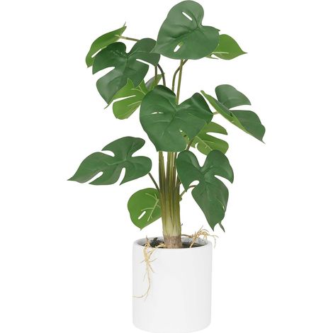 Monstera artificiel pot en céramique 50 cm (1/4)