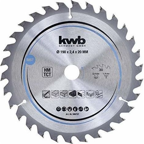 kwb 586757 Lama circolare in metallo duro 190 x 20 mm 1 pz. (1/2)
