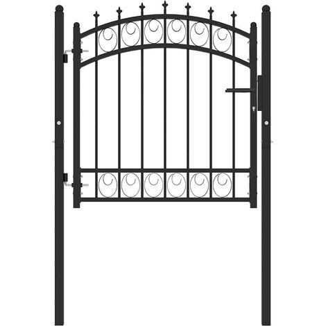 Maison Exclusive - Cancelli per recinzione EMMEN 104 x 97 cm Bloccabile (1/5)