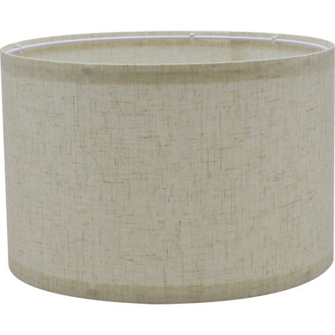 RGE BDD Abat-jour en tissu Abat-jour tambour, convient pour lampe de table, applique, lampe de chevet et lampadaire, lin naturel, couverture rigide faite à la main, 3020cm (1/4)