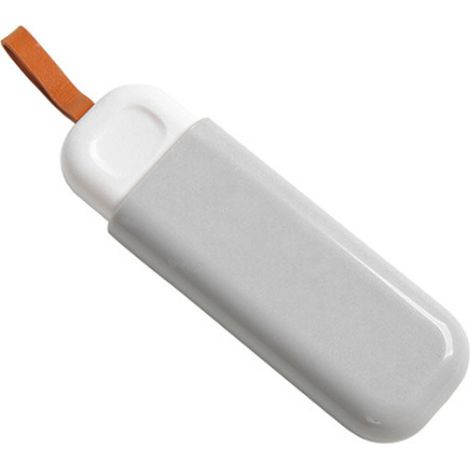 Boîte à médicaments portable grise, mini pilulier quotidien avec compartiments, distributeur de pilules pour maison et voyage. (1/5)