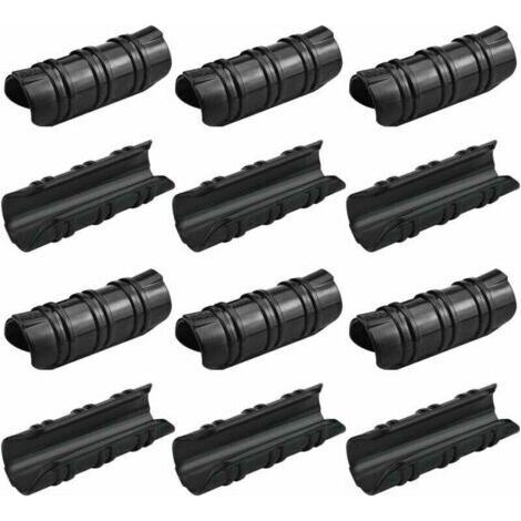 100 Pcs Serre Clips 25mm Clips Serre de Jardin Résistance aux Températures Elevées Fixation Bache Serre Durable Facile a Utiliser pour Fixation Serre Bannière Tuyau Jardin Films   Noir (1/5)