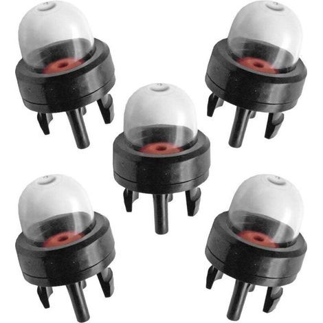 Boule d'aspiration de bulles d'huile de carburateur, adaptée aux tronçonneuses et tondeuses à gazon, paquet de 5 (1/5)