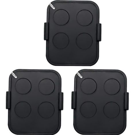 Lot de 3 Télécommande Nice Era ON4E ON4 – Émetteur Portail et Porte de Garage – 4 Canaux, Fréquence 433,92 MHz, Noir/Blanc – Compati (1/5)