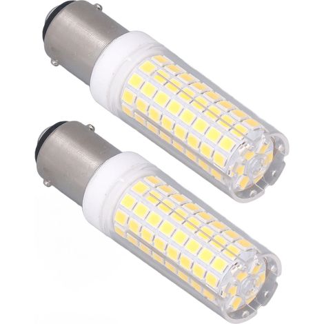 Lot de 2 ampoules LED BA15D 10W à intensité variable, 102 LED, en céramique, 100-120 V CA. (1/5)