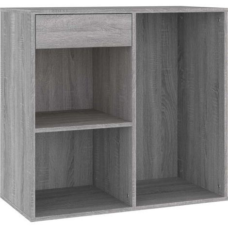 Maison Exclusive - Armadietto Cosmetici Grigio Sonoma 80x40x75cm Legno Multistrato (1/5)