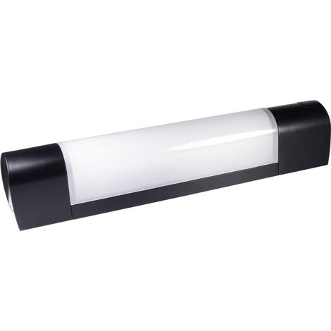 Applique LED noir 7W, 500 lm, IP21, 4000K, interrupteur on/off, bornier intégré, garantie 5 ans - Tibelec (1/4)