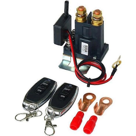 Disjoncteur 12V 500A avec télécommande pour batterie de camion, camping-car et véhicule utilitaire, isolateur avec 2 clés de sécurité, interrupteur principal étanche (1/5)