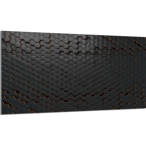 Glasschutzplatte für Herd 90x52 Schwarz (1/5)