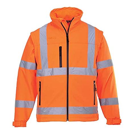 Giacca HiVis Softshell (3 strati) Arancione 4XL (1/3)