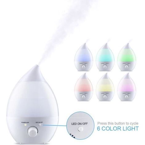 X-Century 2.4L Humidificateur Portable Ultrasonique d\'Arôme/Diffuseur d\'Huiles Essentielles Aromathérapie (1/4)