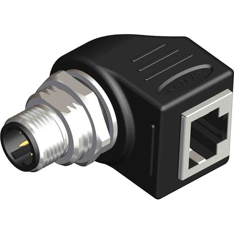 RS PRO, M12 Mâle vers Prise femelle RJ45 Femelle ( Prix pour 1 )