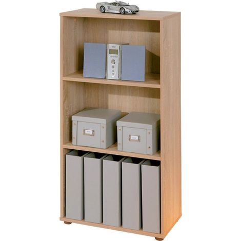 Étagère 3 Niveaux "Delnice" 110cm Chêne Sonoma (1/3)
