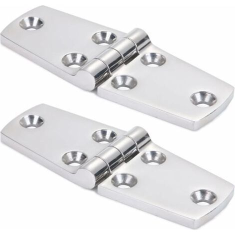 Ship hinge 316 stainless steel 102 × 38 mm Cupboard Door Hinge Used for boats, yachts, door hinges, cabinet hinges, connecting hinges,2 PCS (1/5)