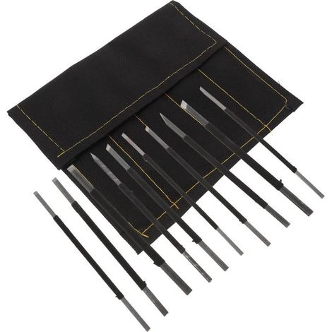 10 Pièces Set de Outils de Gravure Acier Au pour Sculpture sur Pierre Kit de Tailleur de Pierre et pour Artisans et Débutants (1/5)